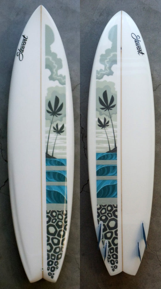 Custom Stewart Surfboard Graphic