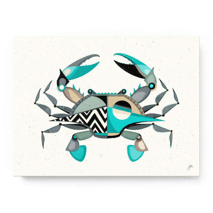 Blue Crabby - Canvas Print