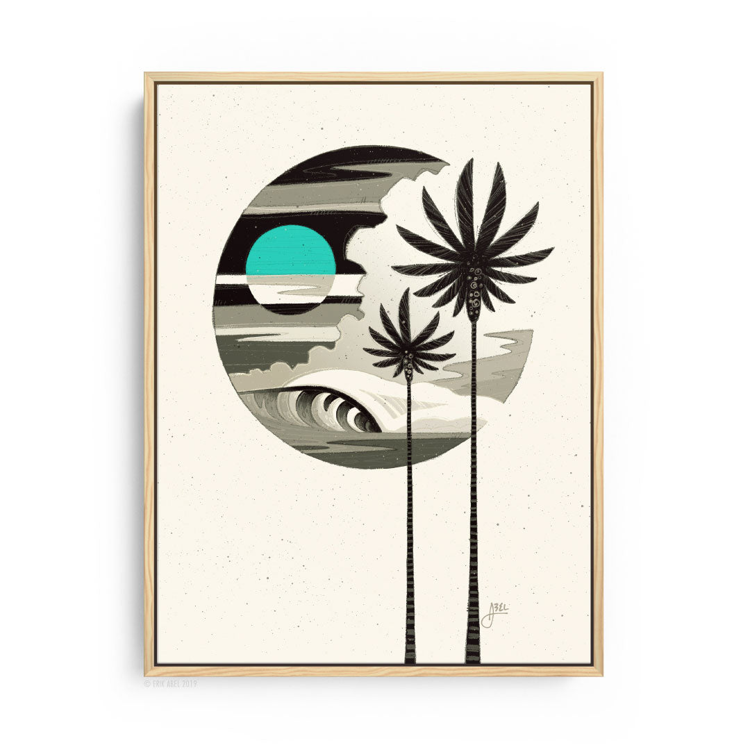 Teal Moon - WHLSL Print