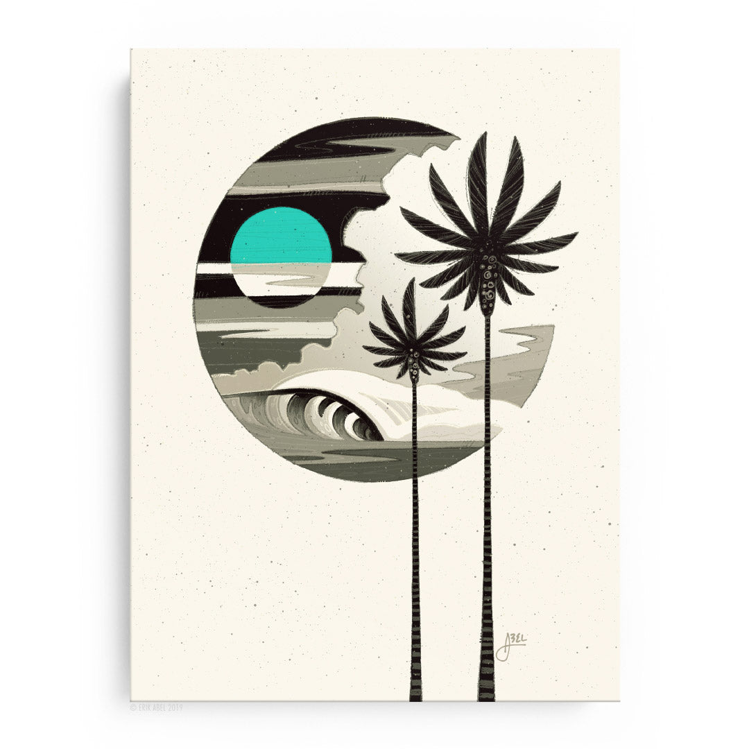 Teal Moon - WHLSL Print