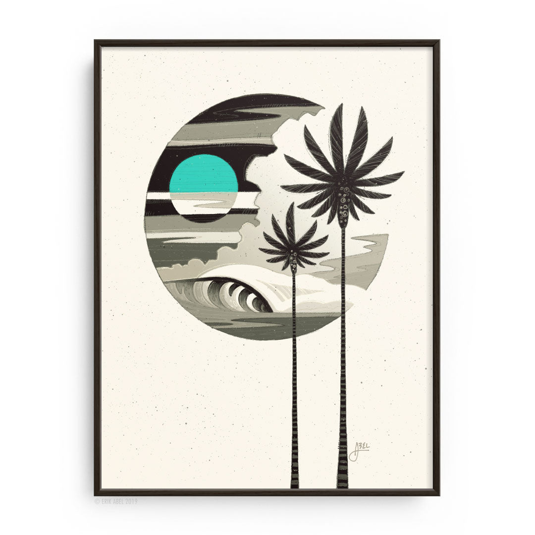 Teal Moon - WHLSL Print