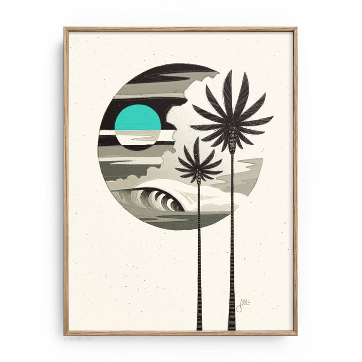 Teal Moon - WHLSL Print