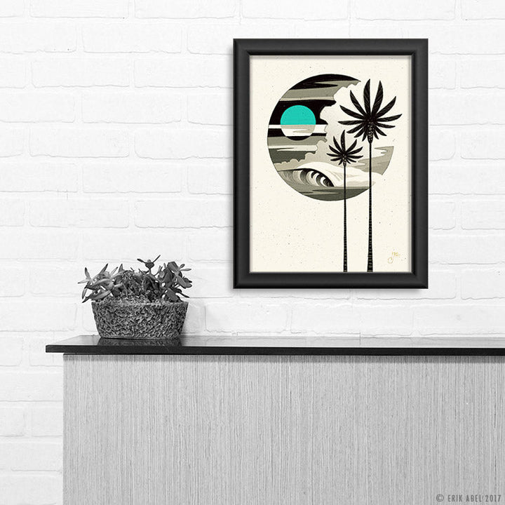 Teal Moon - WHLSL Print